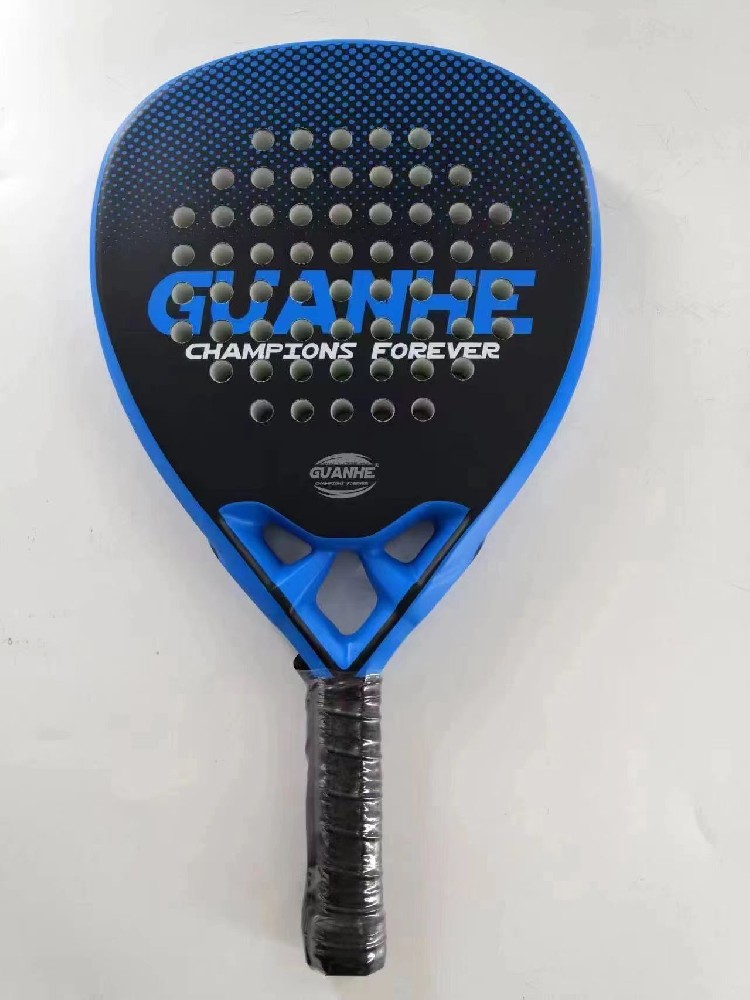 Customize Logo Diamond Round Tennis Paddle Racket 12K18K Pala De Padel